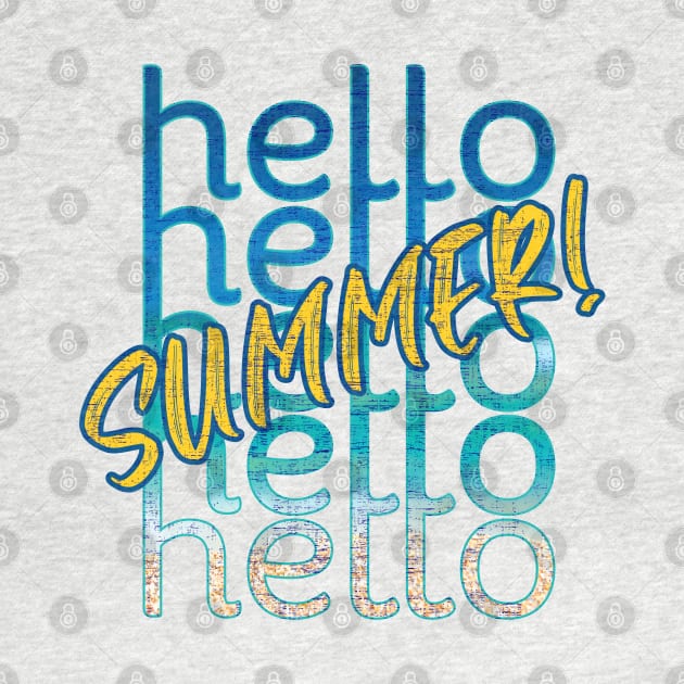 Hello Summer Graphic Text Design by Art by Biyan